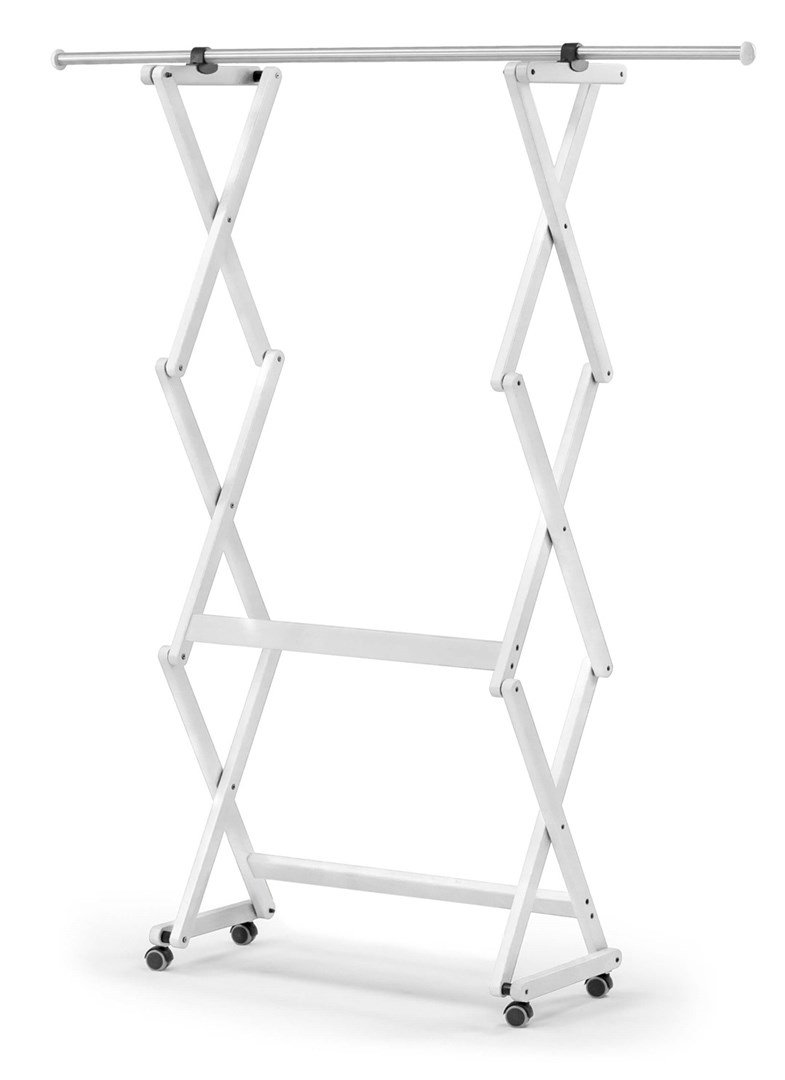 Clothes hanger, white 140 x 32 cm #1