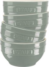 STAUB SERVING Set of 4 bowls 14 cm, eucalyptus #1