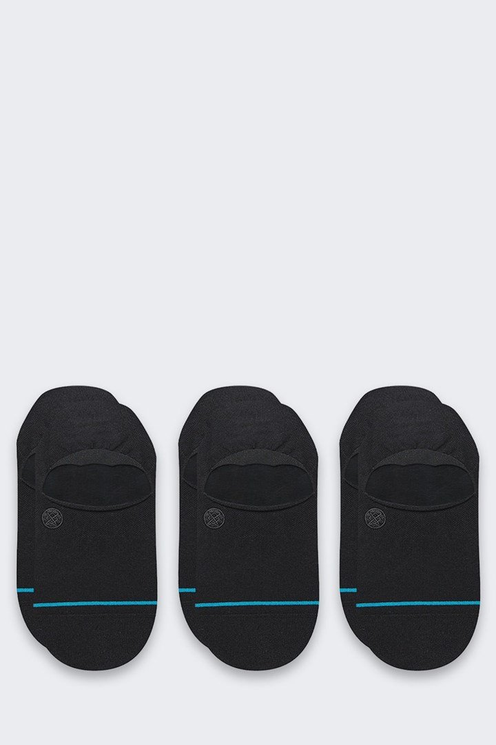Stance Icon No Show 3 Pack Sneaker sokker Sort 3 Par #3