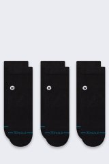 Skarpety Stance Icon Quarter 3 Pack - black #1