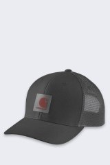 Carhartt Twill Mesh-Back Logo Patch Cap - black #1