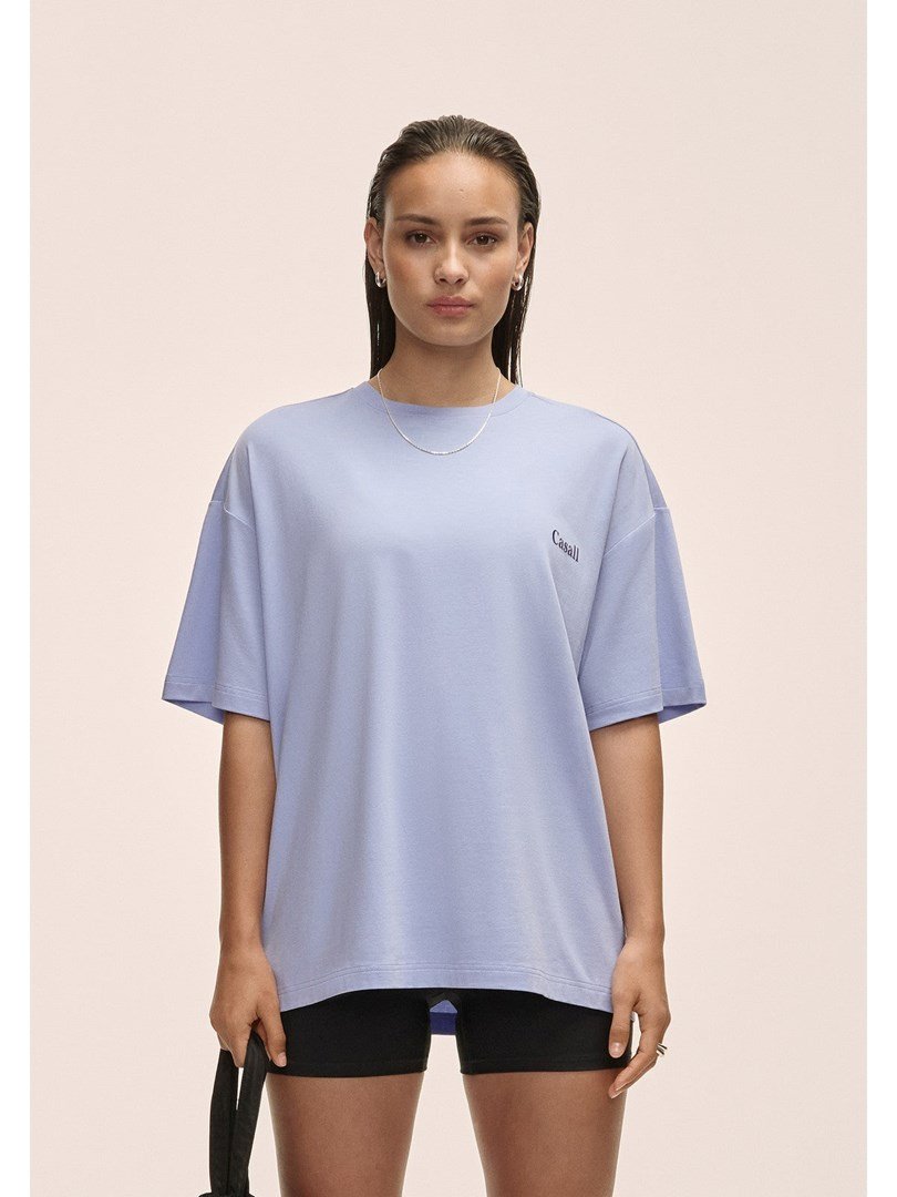 Women's Casall Oversized Tee blue - S #1