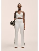 Ladies' Grace Flare Slit Pant white - M #1