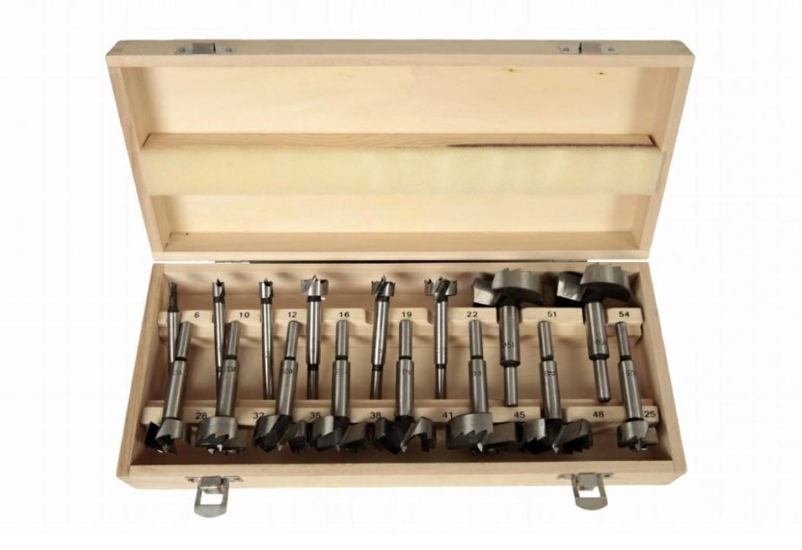 Wood drill bits 6-54mm/16pcs/Silver #1