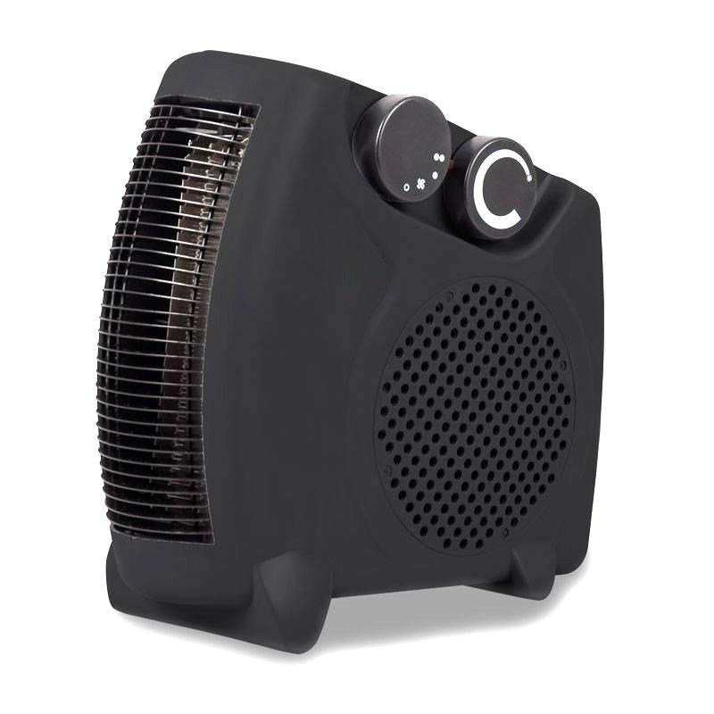 VOLTENO FLOOR-STANDING FAN HEATER 1000W/2000W BLACK #1