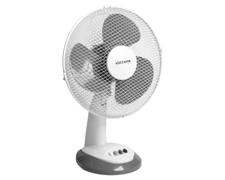 VOLTENO DESK FAN WHITE 30cm #1