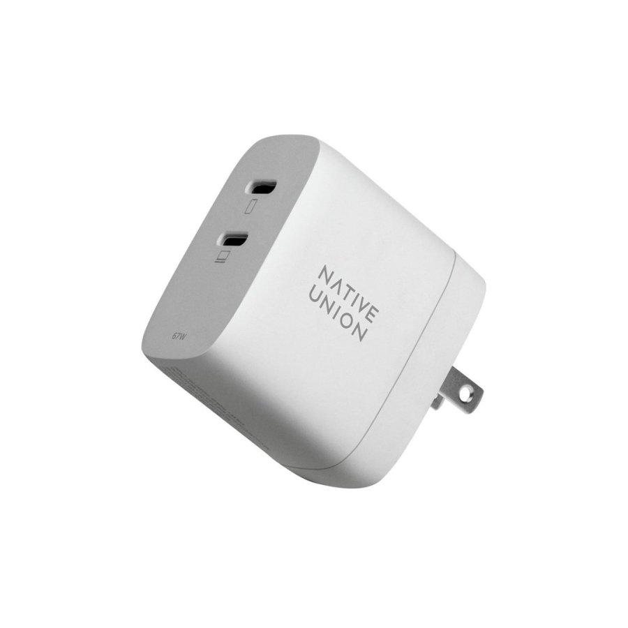 Native Union 67W Dual USB-C Fast GaN PD Wall Charger White #2