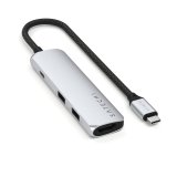 Satechi 4-in-1 USB-C Slim Adapter 4K - silver #1