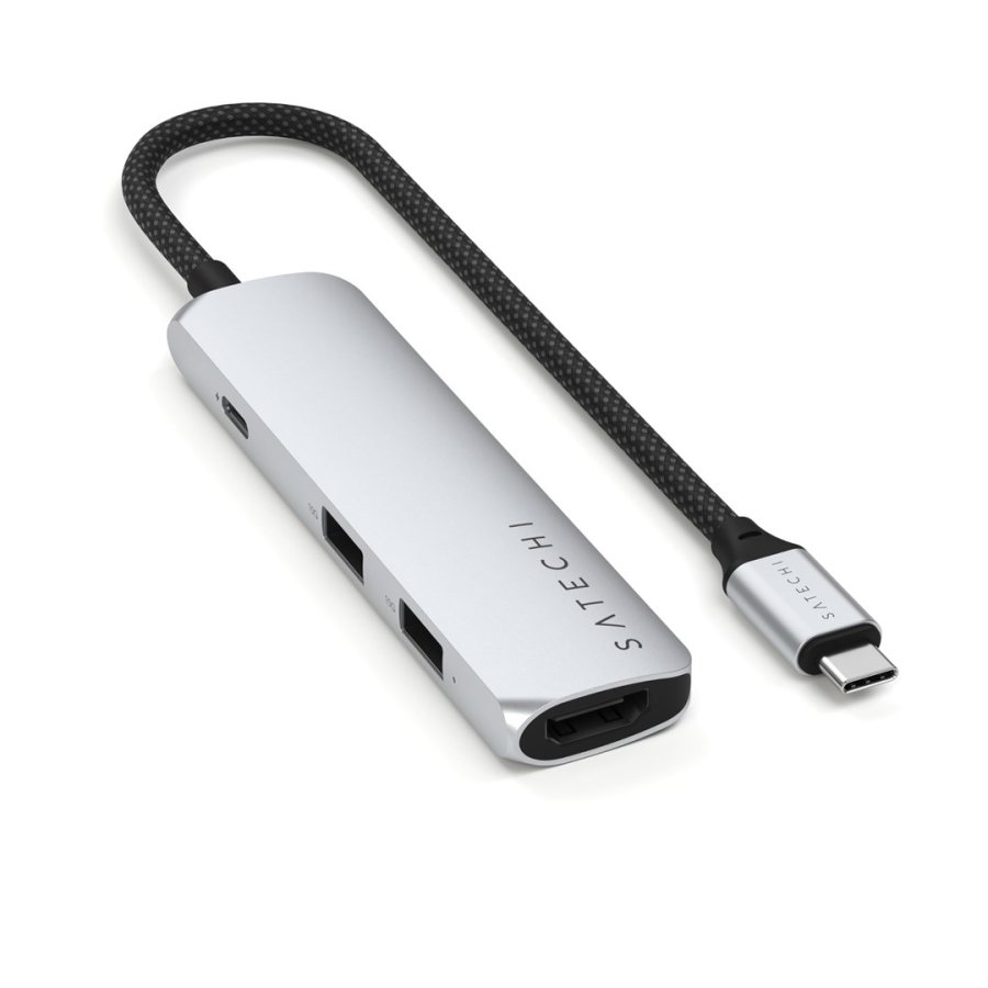 Satechi 4-in-1 USB-C Slim Adapter 4K - silver #1