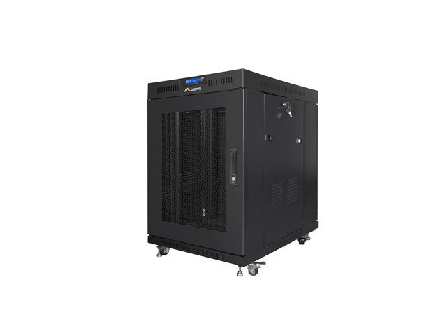 Lanberg FF01-8015-23BL stativ 15U Fritstende reol Sort #2