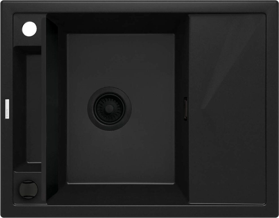 DEANTE BLACK NERO MATT MAGNETISK 1-KUMME GRANITVASK MED AFLB #1