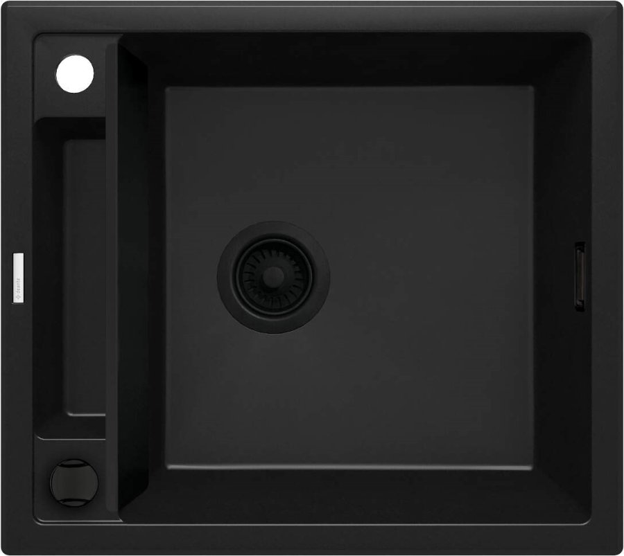 DEANTE BLACK NERO MATT MAGNETISK 1-KUMME GRANITVASK #1