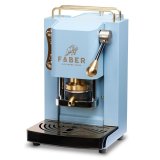 Coffee machine Faber Mini turquoise-brass #1