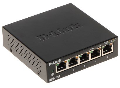 D-Link DGS-105 Ikke administreret L2 Gigabit Ethernet (10/100/1000) Sort #2