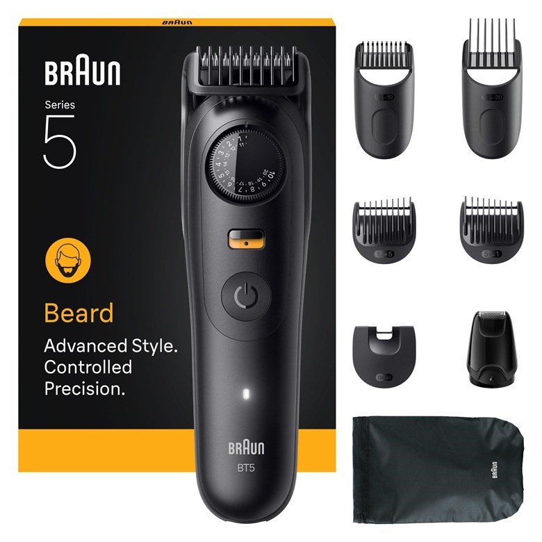 Braun BeardTrimmer 5 BT5560 skg trimmer Batteri 40 2 cm Vd og tr Sort #2