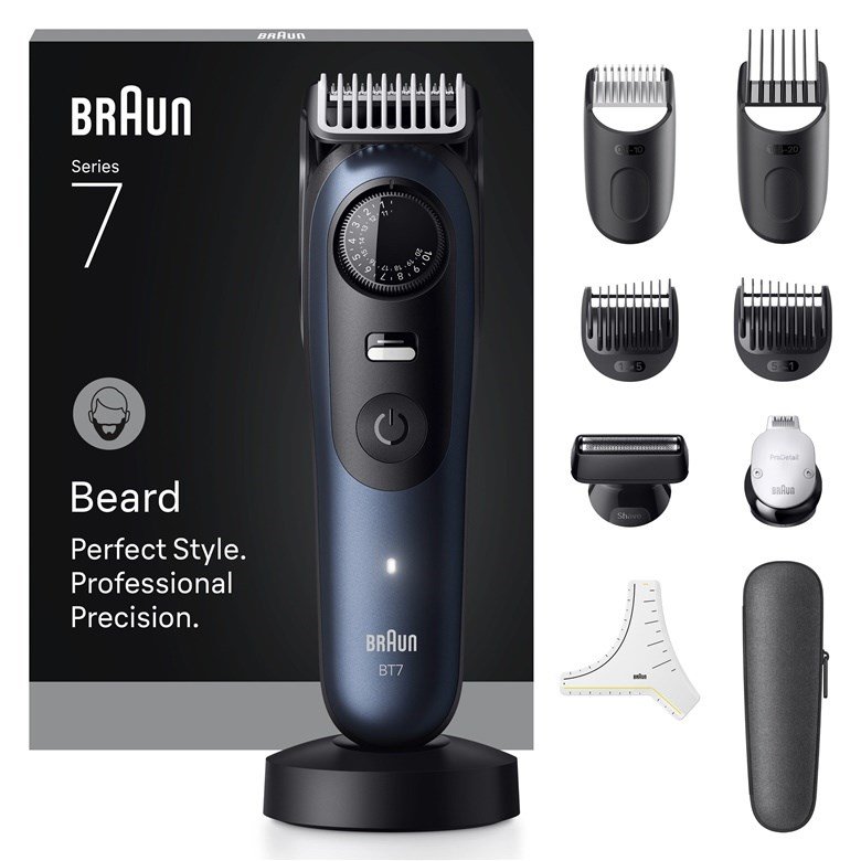 Braun BeardTrimmer 7 80789809 skg trimmer Vekselstrm/batteri 40 2 cm Vd og tr Mrkebl #2