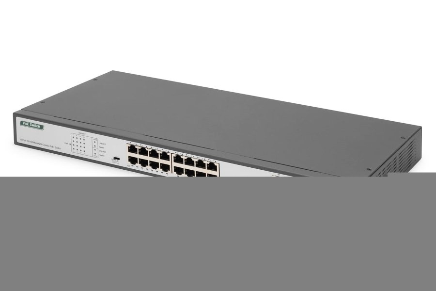 Fast Ethernet PoE Switch 16-port+2 Combo 250W #1