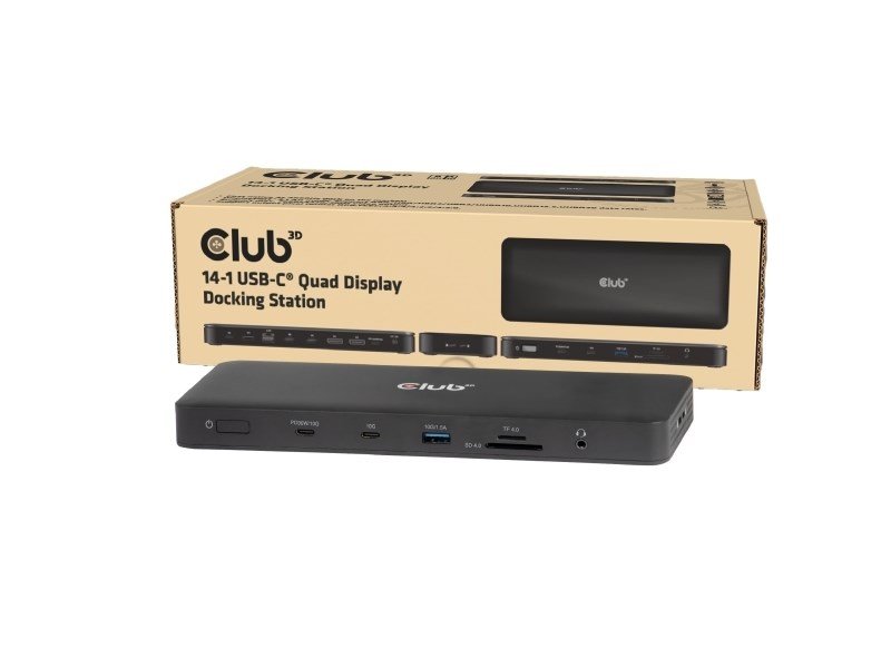 CLUB3D 14-1 USB-C Quad Display Docking Station USB4 #2