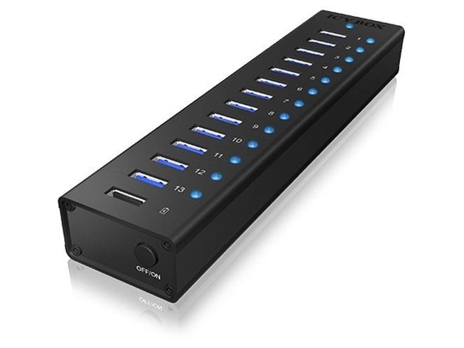 Icy Box 13-Port USB Hub w/ Charging Port (IB-AC611 #1