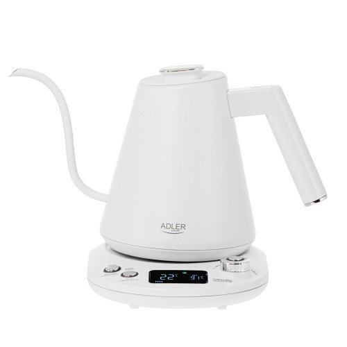 Adler | Kettle | AD 1349w | Electric | 1100 W | 1 L | Stainless Steel | 360� rotational base | White #1