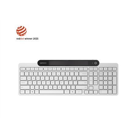 Lenovo 800 Self-Charging Bluetooth Keyboard-US English | Keyboard | Bluetooth | US English | White #1