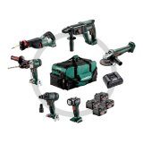 METABO ZESTAW COMBO 18V 6.1 (SB18LTX +SSW18LTX300BL +KH18LTX24 +W18L9-125QUICK +SSEP18LT +ULA) 4x4,0Ah TORBA #1