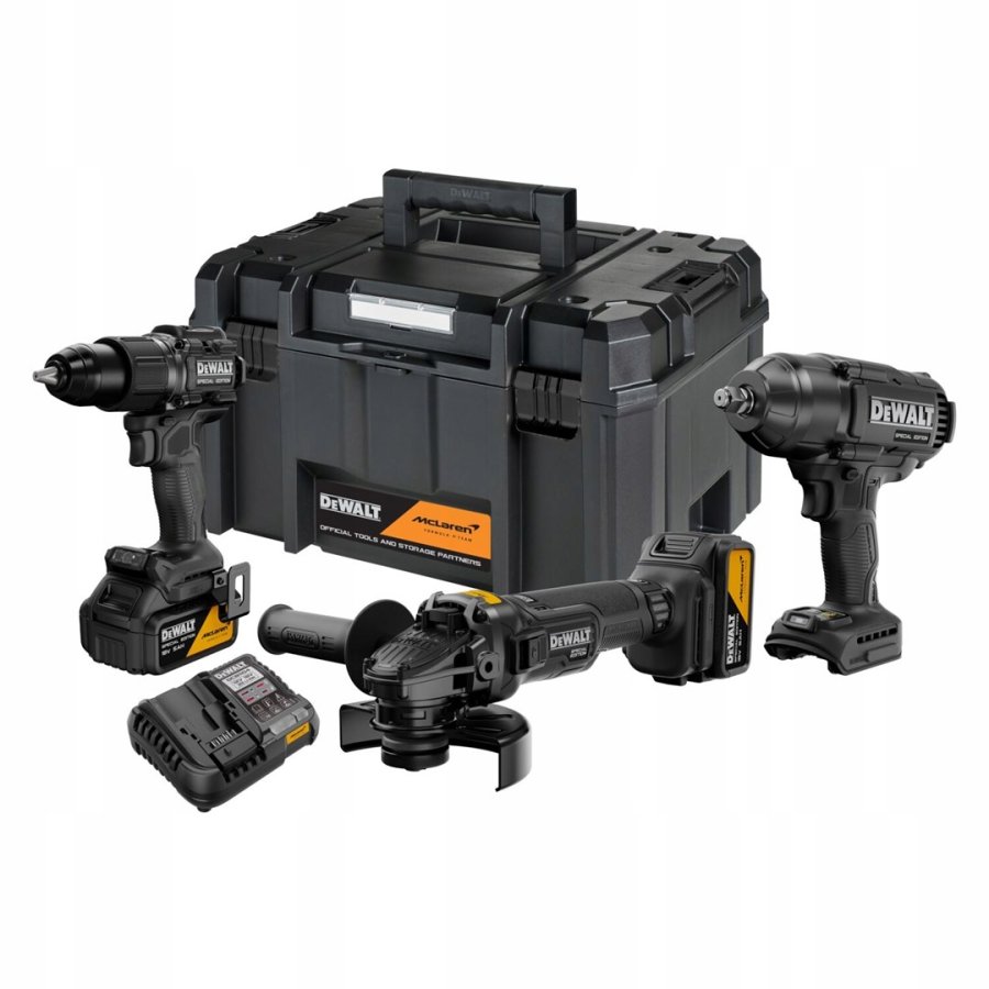DEWALT ZESTAW COMBO 18V DCK3222MP2T (DCD86M, DCF99M, DCG45M) 2x5,0Ah TSTAK MCLAREN #1