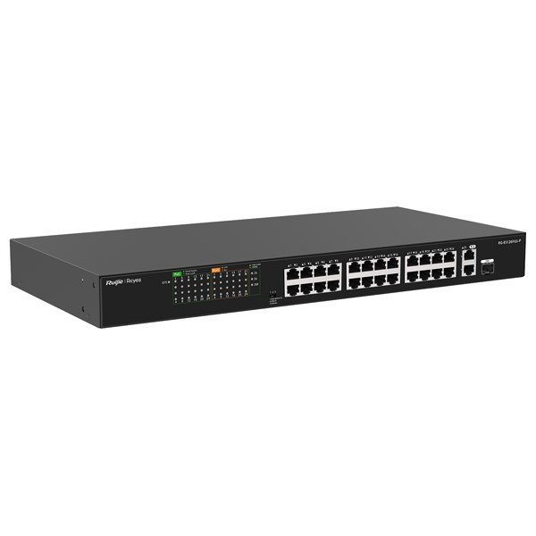 Ruijie Networks RG-ES126FGS-P netv�rksswitch Ikke administreret L2 Gigabit Ethernet (10/100/1000) Str�m over Ethernet (PoE) Sort #2