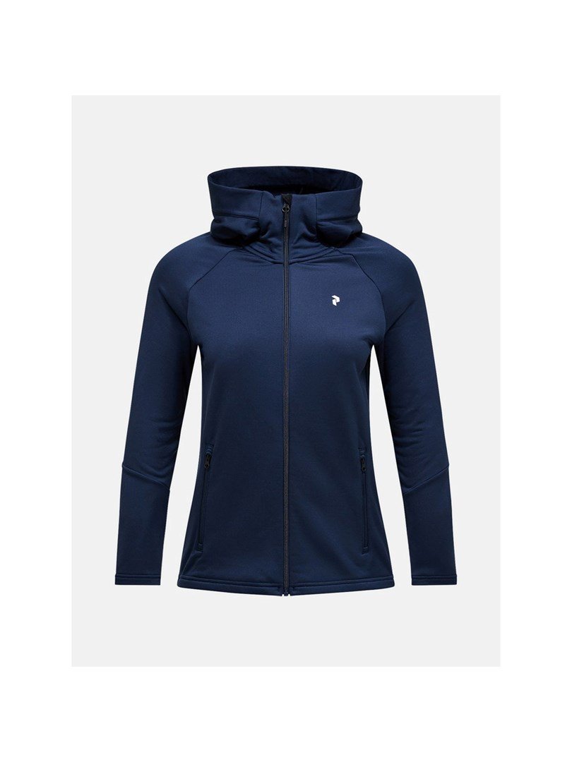 Bluza PEAK PERFORMANCE W Rider Essentials Zip Hood granatowy - XS #1