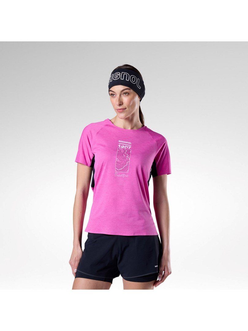 Koszulka damska ROSSIGNOL W Sapa Ultra Tee rĂłĹĽowa - L #1