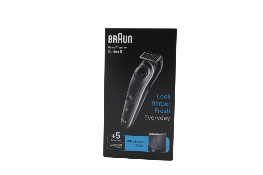 Braun BeardTrimmer 5 80708197 sk�g trimmer Batteri 40 2 cm Sort #2