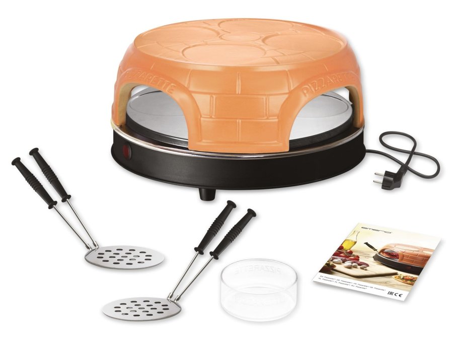 Emerio Pizzarette pizza fremstiller & ovn 1 pizza(er) 1100 W Sort, Brun #2