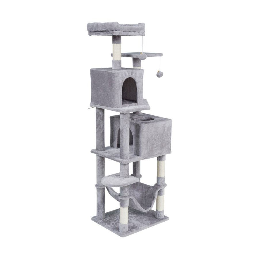 Drapak dla kota 48x40x155 cm , szary, REBEL ANIMALS #1