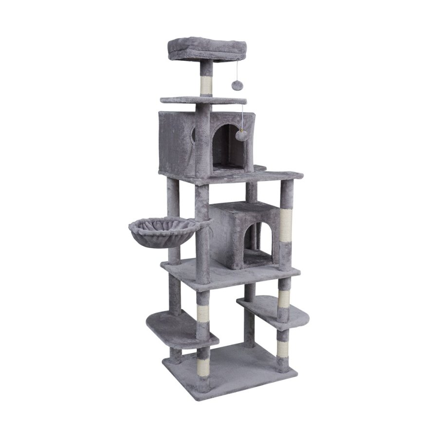 Drapak dla kota 60x49x173 cm , szary, REBEL ANIMALS #1