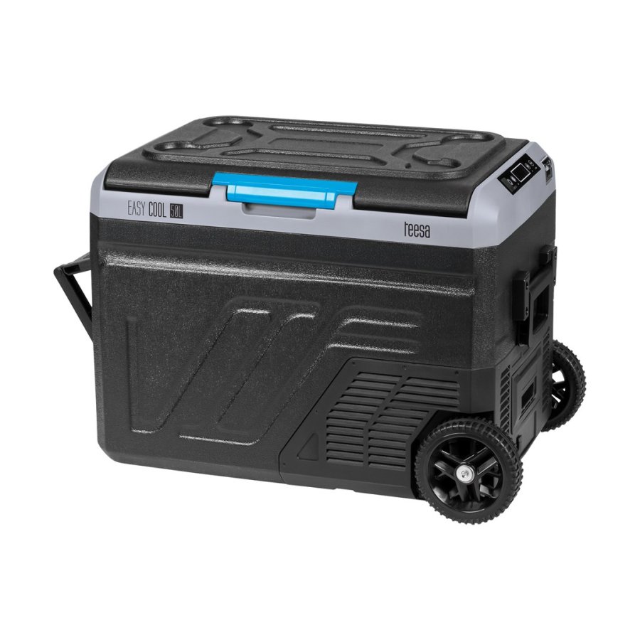 Profesjonalna lodówka turystyczna kompresorowa TEESA z funkcją mrożenia 50L DC12/24 AC 230V, duże koła i solidna rączka , Bluetooth, możliwość zasilania baterią #1