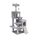 Drapak dla kota 45x45x137 cm , szary, REBEL ANIMALS #1