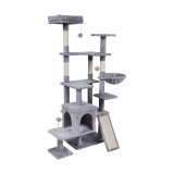 Drapak dla kota 75x40x152 cm , szary, REBEL ANIMALS #1