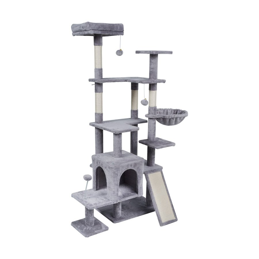 Drapak dla kota 75x40x152 cm , szary, REBEL ANIMALS #1