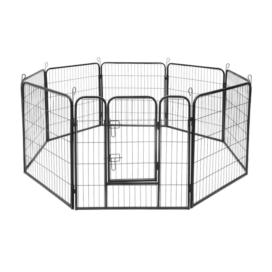 Moduowy kojec dla psa, stalowa zagroda, rozmiar L, 8 paneli 80x80 cm , REBEL ANIMALS #1