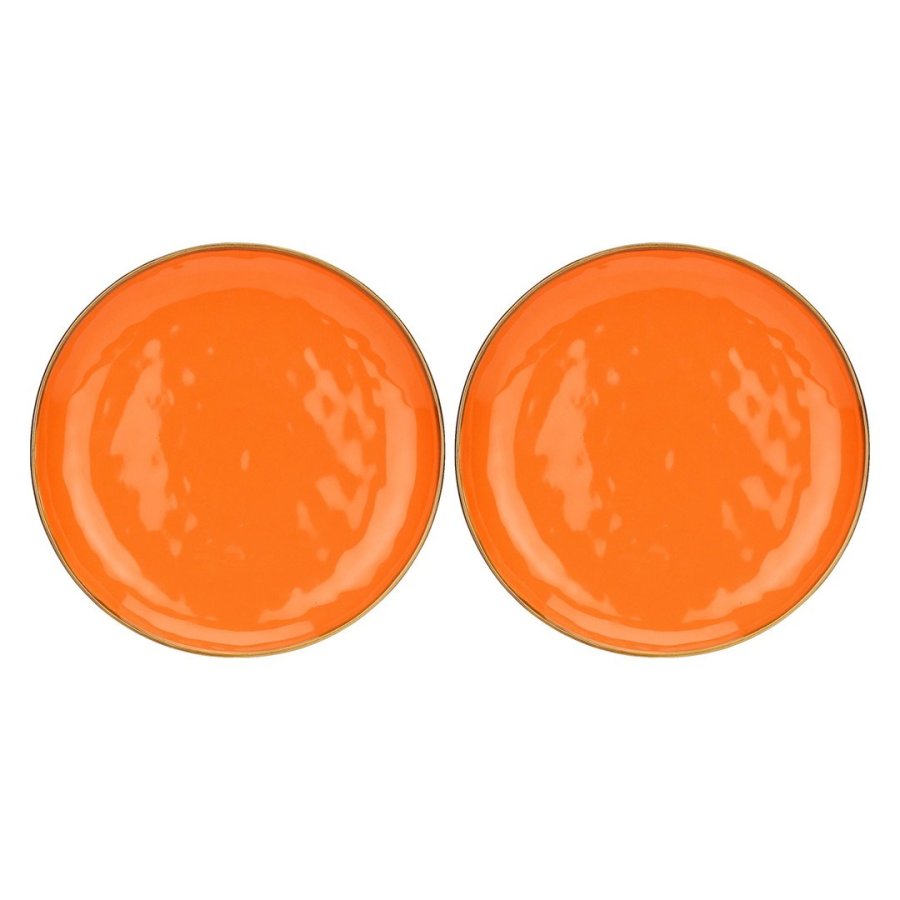 Set of 2 Concerto Arancione Round Platters - Orange, 32 cm #1