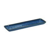 Set of 4 Rectangular Trays Concerto Blu Avio - Navy Blue, 32 x 8 cm #1