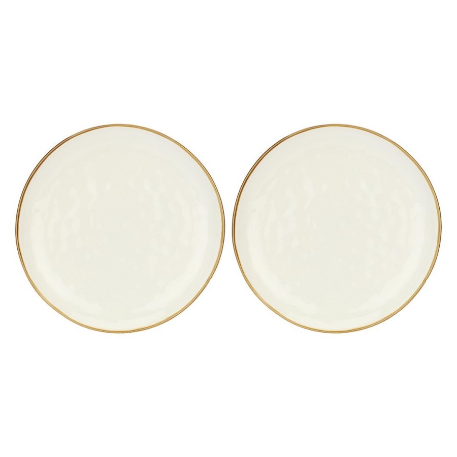 Set of 2 Concerto Avorio Round Platters - Ivory, 32 cm #1