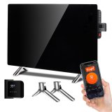 Maclean Glass Heating Panel, Infrared 600W, Timer, Remote Control, Thermostat, WiFi Tuya, Black Color, 55x100cm, MCE536 #1