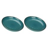 Set of 2 Concerto Ottanio Round Bowls - Blue-Green, 30 cm #1