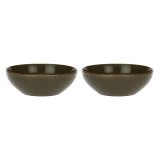 Set of 2 Concerto Grigio Tortora Salad Bowls - Grey-Brown, 26 cm #1
