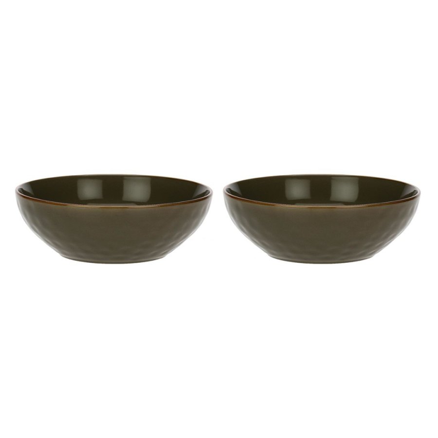 Set of 2 Concerto Grigio Tortora Salad Bowls - Grey-Brown, 26 cm #1