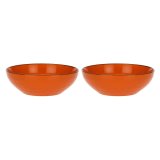 Set of 2 Concerto Arancione Salad Bowls - Orange, 26 cm #1
