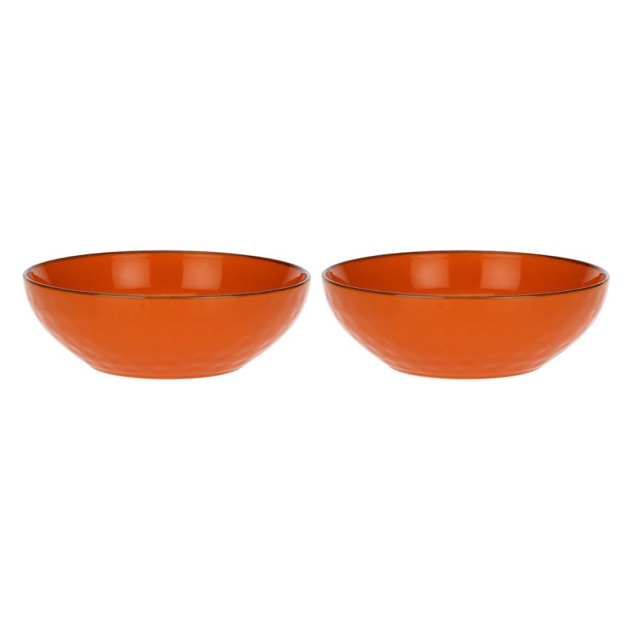 Set of 2 Concerto Arancione Salad Bowls - Orange, 26 cm #1