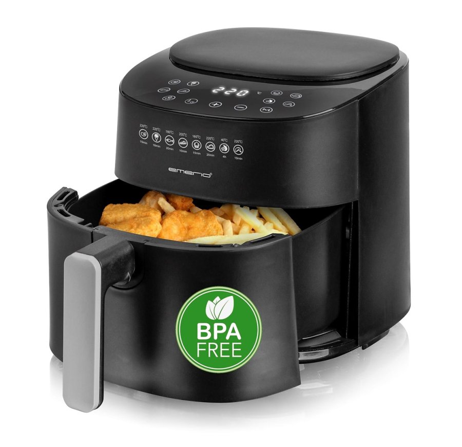 Emerio AF-129369 frituregryde Enkelt 4,5 L Enkeltst�ende 1300 W Varmluftsteger Sort #2