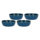 Set of 4 Concerto Blu Avio Salad Bowls - Navy Blue, 20 cm #1